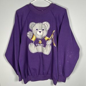 Vtg 80s Minnesota’s Vikings Pullover Sweatshirt